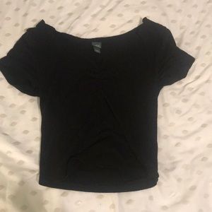 black crop top